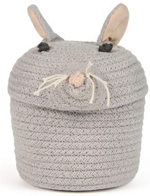 Szary tekstylny dziecięcy kosz na zabawki ø 15x15 cm Mini Renata the Rat – Lorena Canals