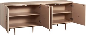 Designerska komoda fornirowana Stilig ST307 w kolorze białego dębu
