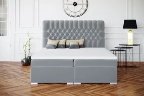 Dwuosobowe łóżko boxspring Stilla 200x200 - 32 kolory