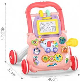 Woopie baby interaktywny chodzik pchacz muzyczny + znikopis