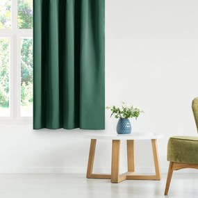 Ciemnozielona zasłona zaciemniająca 140x270 cm Eyelets – Restilo