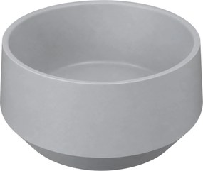 Massi Umywalka nablatowa okrągła z konglomeratu szara matowa 33cm KANA Grey Matt