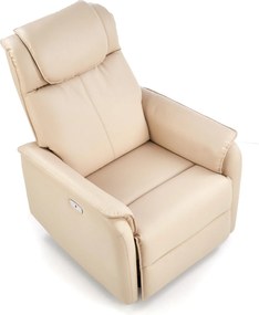 Rozkładany fotel tapicerowany ekoskórą Paradise