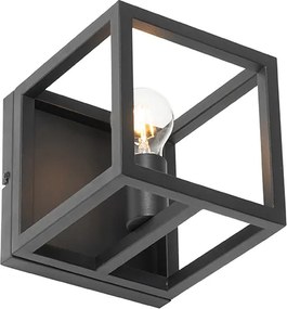 Industrialna lampa ścienna czarna - Cage