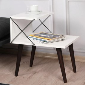 Stolik nocny Cross White