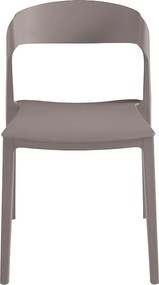 Zestaw 2 nowoczesnych krzeseł składanych w kolorze gołębiej szarości "Quorathis" z polipropylenu do jadalni o wymiarach 49x52 cm i wys. 77 cm