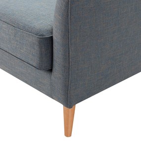 Sofa Venuste denim blue/brown 2-os.