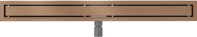 Mexen Flat M13 odpływ liniowy 2w1 100 cm, miedź szczotkowana - 1C10100-15