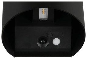 Lampa zewnętrzna ścienna LED z czujnikiem ruchu na USB (wysokość 10 cm) Genie – Trio