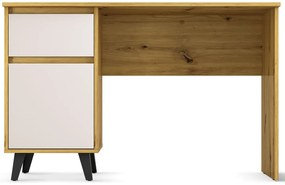 Biurko w stylu skandynawskim dąb artisan + kaszmir P5-D34