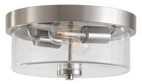 Searchlight 66210-2SS PRESTON lampa sufitowa do łazienki 2xE27/60W/230V IP44 średnica 33 cm srebrna