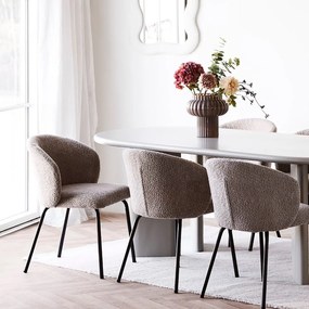 Brązowy szklany wazon (wysokość 27 cm) Celia – House Nordic