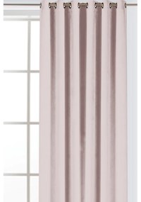 Jasnoróżowa aksamitna zasłona częściowo zaciemniająca (dimout) 200x300 cm Velto – Filumi