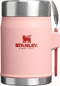 Brzoskwiniowy termos na jedzenie ze stali nierdzewnej 400 ml Legendary Food Jar + Spork Peach Rose – Stanley
