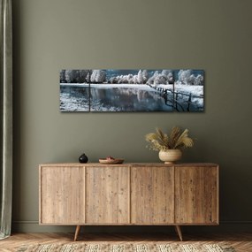 Obraz - Zamarznięty krajobraz (170x50 cm)