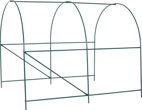 Outsunny Szklarnia Foliowa Ogrodowa Wysoka Jakość Stabilna Konstrukcja 245x200x198cm Zielona | Aosom PL