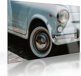 Obraz na szkle - Fiat retro samochód (70x50 cm)