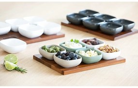 Antracytowy porcelanowy zestaw misek do serwowania 6 szt. Essentials – Ladelle