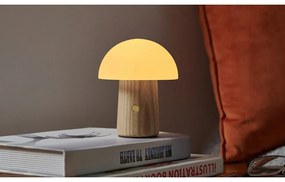 Naturalna lampa stołowa ze ściemniaczem i szklanym kloszem (wys. 13 cm) Alice – Gingko