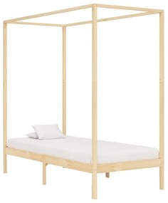 Łóżko w kolorze naturalnego drewna sosnowego 90x200cm - Tamai