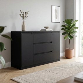Komoda NUDO 120 cm do Salonu Sypialni Czarny