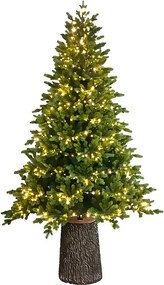 Choinka bożonarodzeniowa z diodami LED i nowoczesnym pniem „Italia” z PE z efektem Real Touch, wysokość 240 cm.