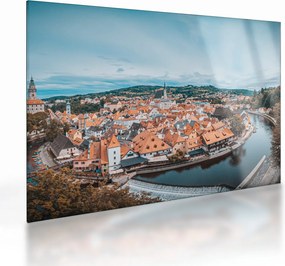 Obraz na szkle - Český Krumlov (70x50 cm)