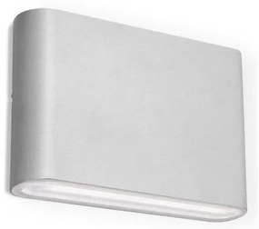 LED2 - Zewnętrzna lampa ścienna FLAT 2xLED/3W/230V IP65 biała