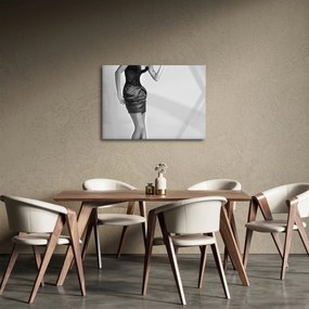 Obraz - Kobieta w krótkiej sukience (70x50 cm)