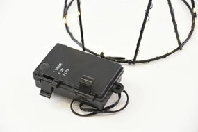 Zestaw metalowych piramid, 154 LED, ciepła biała