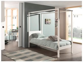 Białe łóżko dziecięce 90x200 cm PINO CANOPY – Vipack