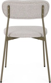 Jasnobrązowe tapicerowane krzesło Inka – Yes Everyday