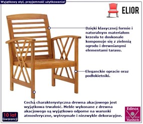 Zestaw Dwóch Krzeseł Ogrodowych Z0-E97