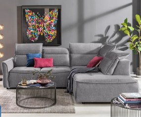 Narożnik MURILLO L z elektryczną regulacją siedziska Prawostronny w tkaninie VOGUE 14 WERSAL