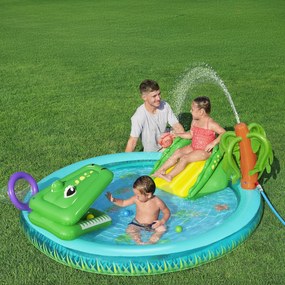 Zjeżdżalnia dmuchana z brodzikiem Crocodile Cove 224 x 181 x 72 cm BESTWAY