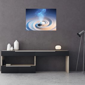 Obraz - Eteryczny yin-yang (70x50 cm)