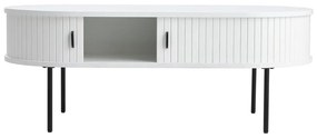Biały stolik w dekorze dębu 60x120 cm Nola – Unique Furniture
