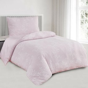 Pościel żakardowa Denver różowy, 140 x 200 cm, 70 x 90 cm