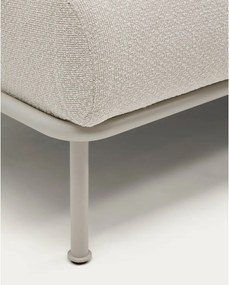 Beżowa częściowo rozkładana sofa z tkaniny szenilowej 214 cm Aurum – Kave Home