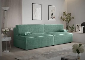 Miętowa rozkładana sofa - Lider 3X