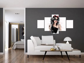 Obraz - Modna kobieta (125x70 cm)