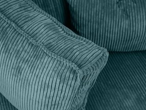 Rozkładana narożna sofa SMART COSARO petrolowa, dwustronna + 2 poduszki GRATIS