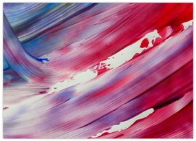 Obraz - różowo - niebieskie kolory (70x50 cm)