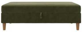 Zielony aksamitny podnóżek Lilly – Støraa