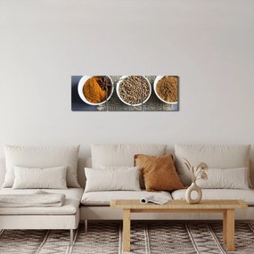 Obraz przypraw (z zegarem) (90x30 cm)