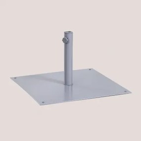 Kwadratowa Podstawa Parasola 60x60 Cm Ze Stali Peuet Grey - Sklum