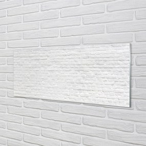 Szklany Panel Czerwona Cegła na Ścianie