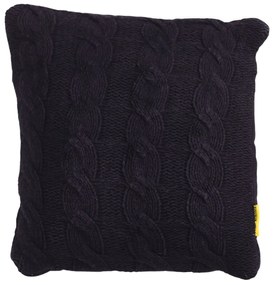 Dekoracyjna poduszka CABLISS 45x45 cm, czarna