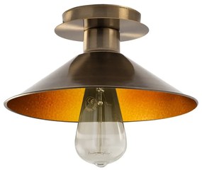 Lampa sufitowa w kolorze brązu z metalowym kloszem ø 24 cm Berceste – Opviq lights