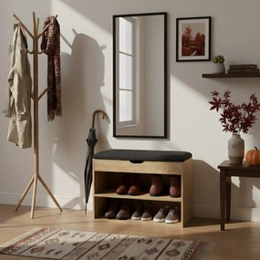 Szafka na buty z siedziskiem LEVA, 60 x 30 x 47 cm